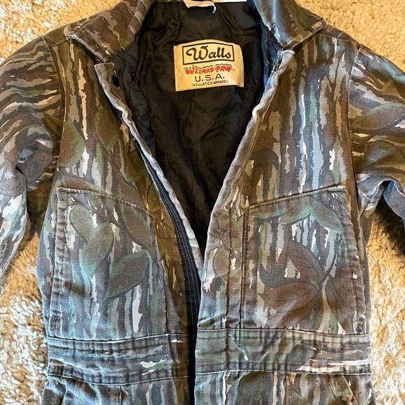 Walls Blizzard Pruf Other - WALLS Blizzard Pruf Camouflage Coveralls Zippered 1970’s Warm Hunting Snowsuit